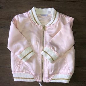 Kardashian Kids pink bomber jacket